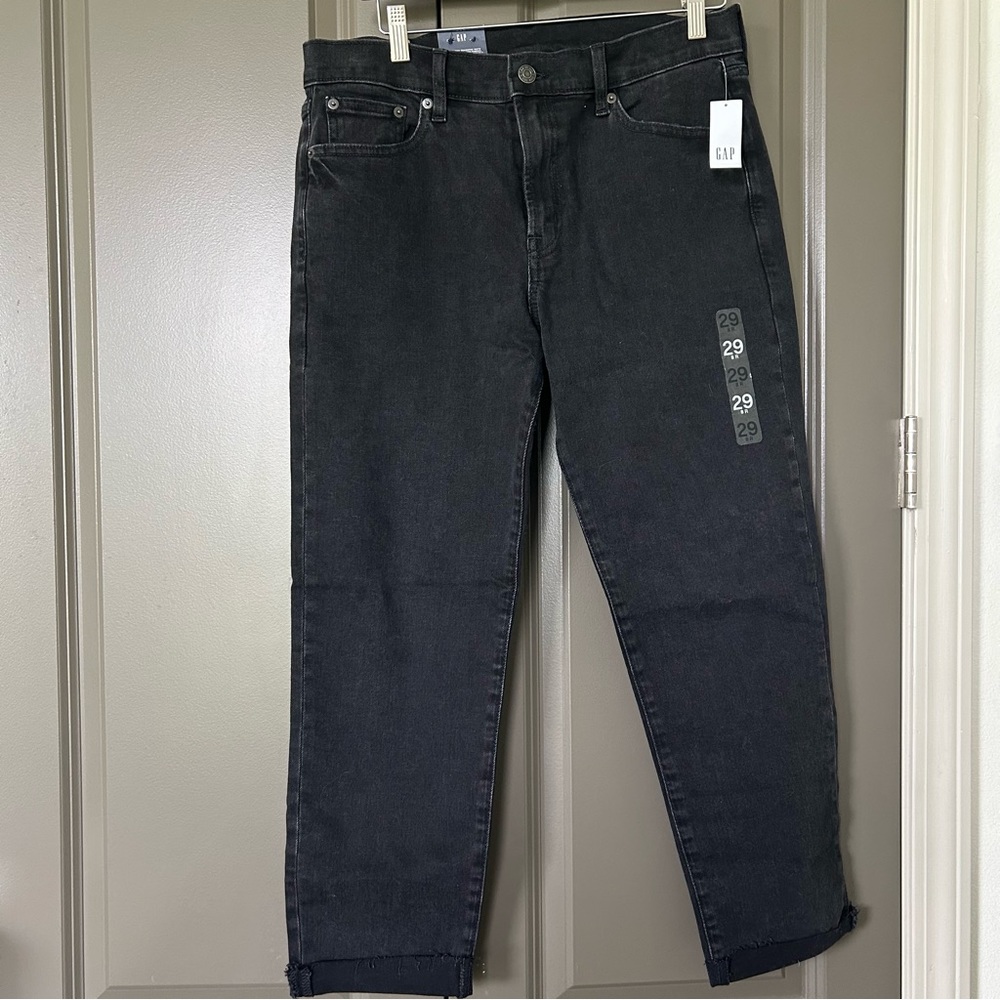 Washed Black Gap Girlfriend Jean